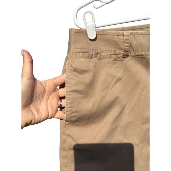 Ralph Lauren womens khaki shorts plus size 16 beige modest classic preppy cotton - Picture 5 of 12